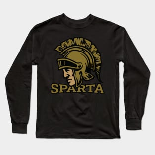 sparta warrior head Long Sleeve T-Shirt